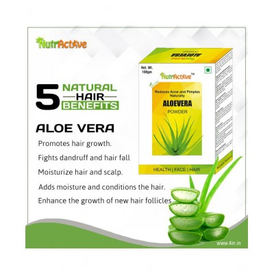 NutrActive Aloe Powder 100 gm Pack Of 5