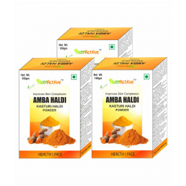 NutrActive Amba Haldi Powder 100 gm Pack of 3