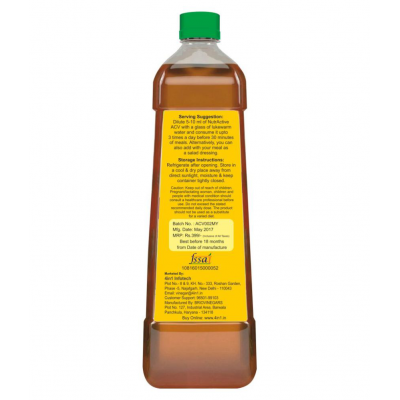 NutrActive Apple Cider Vinegar w/ Mother Health Drink Liquid 500 ml Natural