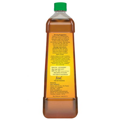 NutrActive Apple Cider Vinegar with Honey 1000 ml Unflavoured Pack of 2