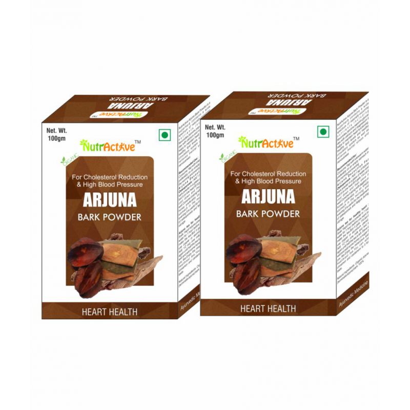 NutrActive Arjuna Bark Powder 100 gm Pack Of 2