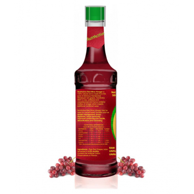 NutrActive Black Grapes Vinegar 500 ml Fruit Single Pack