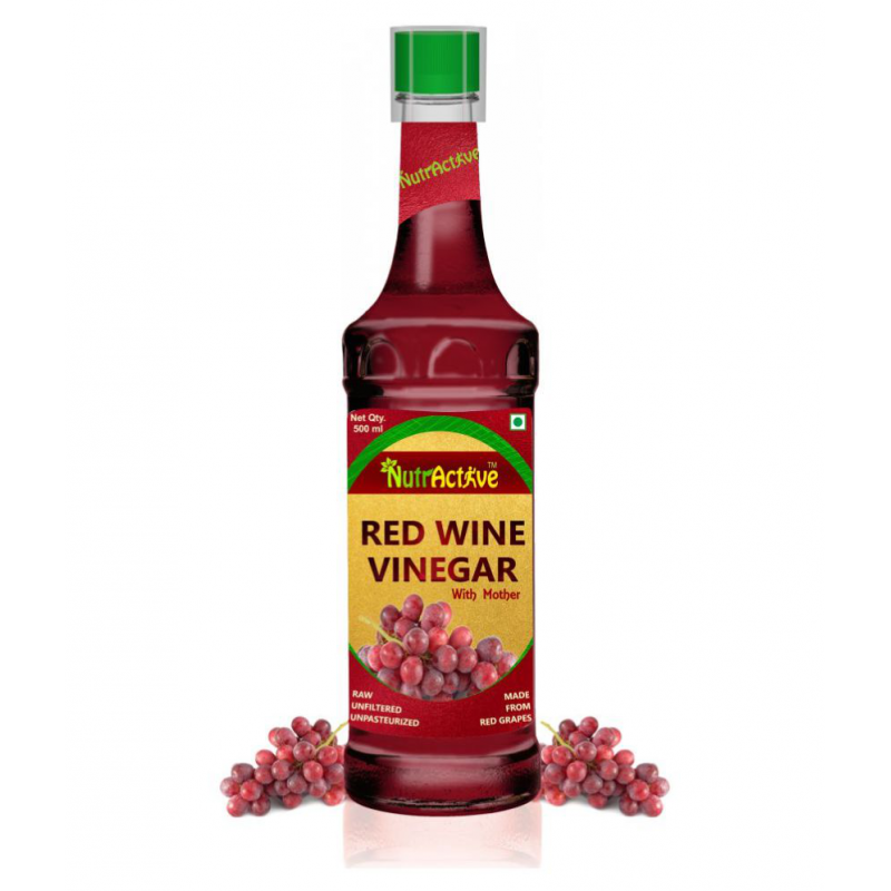 NutrActive Black Grapes Vinegar 500 ml Fruit Single Pack