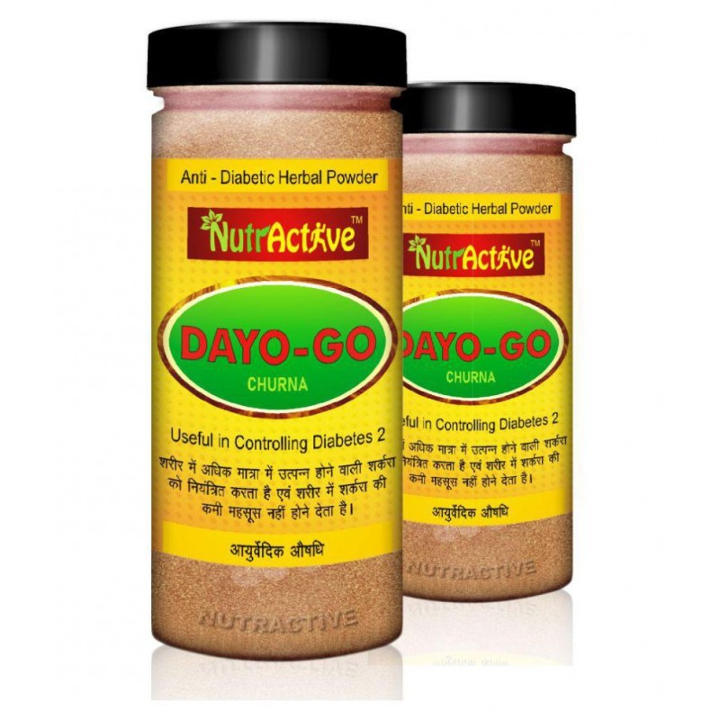 NutrActive Dayo-Go Churna | Anti Diabetic Capsule 300 gm Pack Of 2