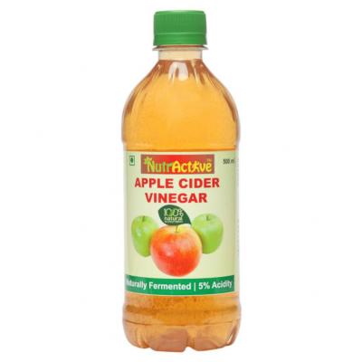 NutrActive Filtered Apple Cider Vinegar | 100% Natural 1000 ml Unflavoured Pack of 2