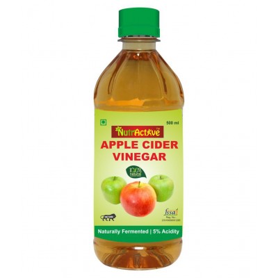 NutrActive Filtered Apple Cider Vinegar | 100% Natural 500 ml Unflavoured