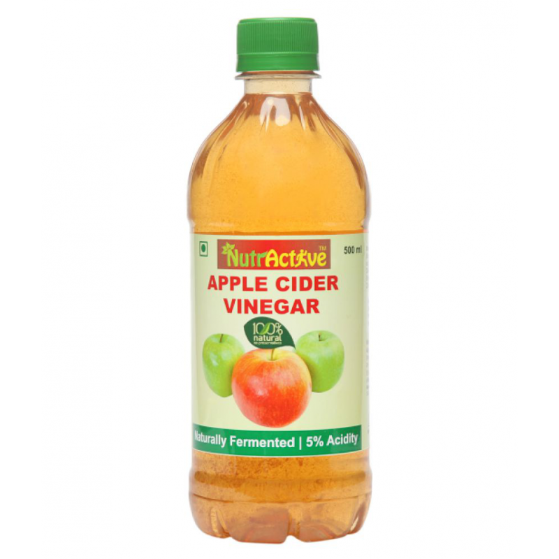 NutrActive Filtered Apple Cider Vinegar | 100% Natural 500 ml Unflavoured