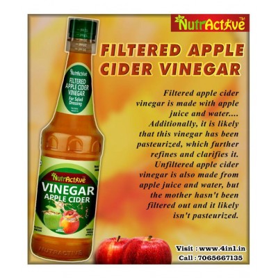 NutrActive Filtered Apple Cider Vinegar \ New Edition 1000 ml Unflavoured