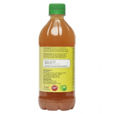 NutrActive Green Apple Cider Vinegar for Weight Management 1000 ml Fruit Pack of 2