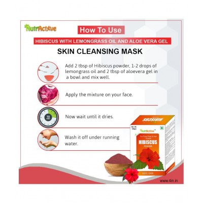 NutrActive Hibiscus Powder 100 gm Pack of 3