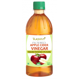 NutrActive Kashvy Filtered Apple Cider Vinegar 500 ml Unflavoured Single Pack