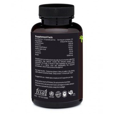 NutrActive L-Glutathione (90 Veg Capsule) Capsule 90 mg Pack Of 1