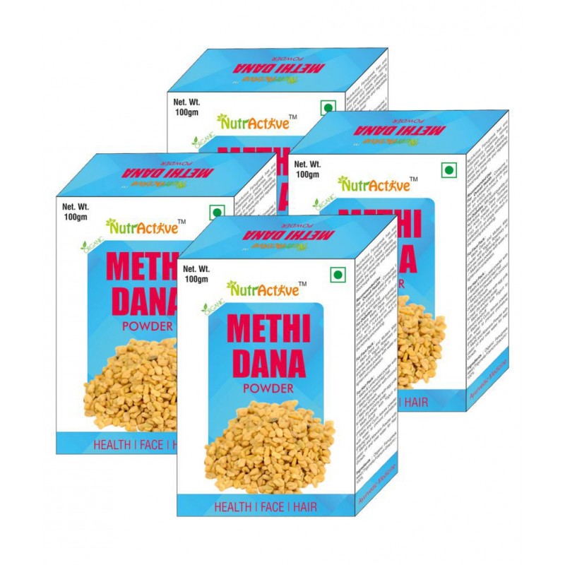 NutrActive Methi Dana Powder 100 gm Pack Of 4