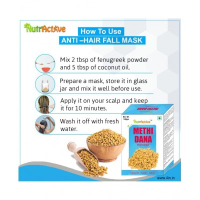 NutrActive Methi Dana Powder 100 gm Pack Of 5