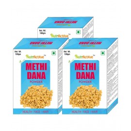 NutrActive Methi Dana Powder 100 gm Pack of 3