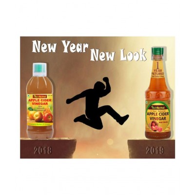 NutrActive Natural Apple Cider Vinegar, 1000 ml Unflavoured Pack of 2