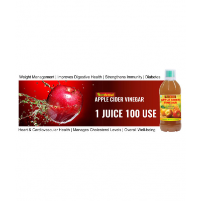 NutrActive Natural Apple Cider Vinegar for Healthy Digestion 500 ml Fruit Single Pack