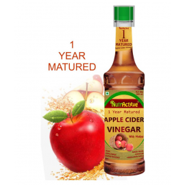 NutrActive Natural Apple Cider Vinegar for Heart Health, 500 ml Fruit Single Pack