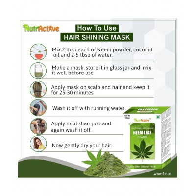 NutrActive Neem leaf Powder 100 gm Pack Of 5