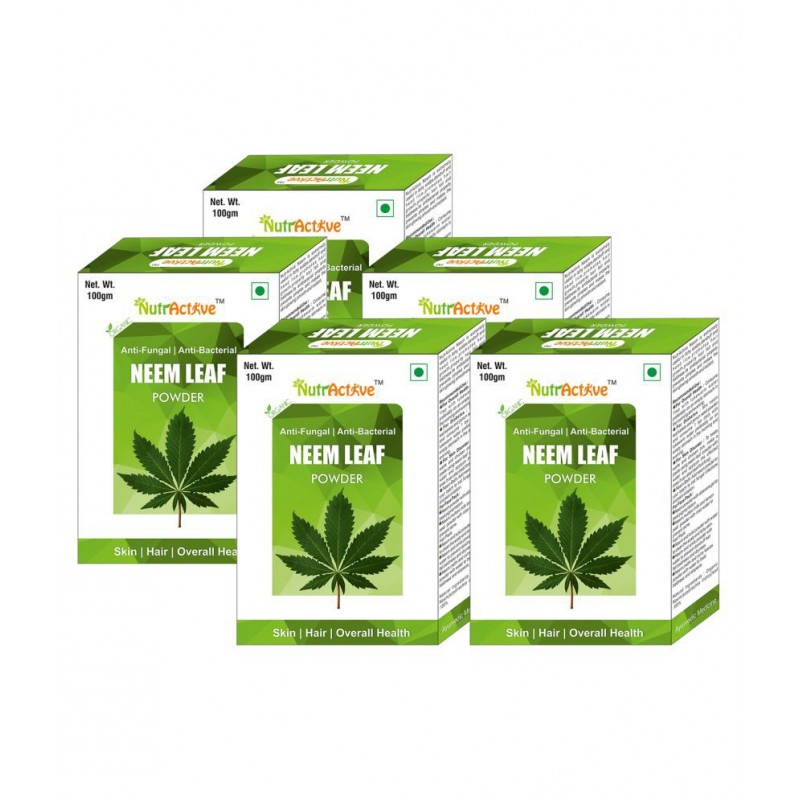 NutrActive Neem leaf Powder 100 gm Pack Of 5