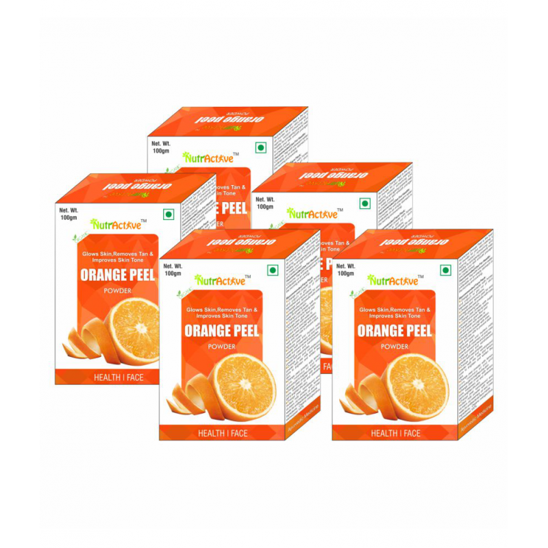 NutrActive Orange Peel Powder 100 gm Pack Of 5