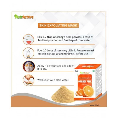 NutrActive Orange Peel Powder 100 gm Pack of 3