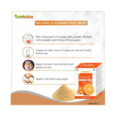 NutrActive Orange Peel Powder 100 gm Pack of 3