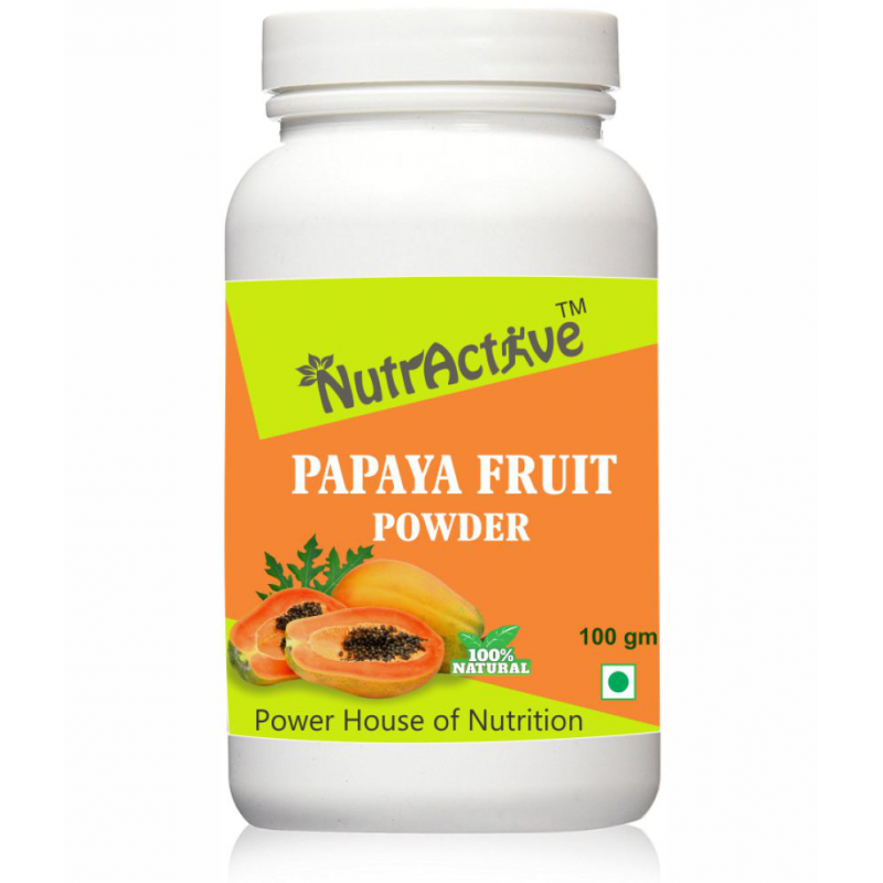 NutrActive Papaya Fruit Spray Dried/ Carica Papaya/ Powder 100 gm Pack Of 1