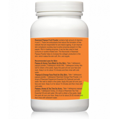 NutrActive Papaya Fruit Spray Dried/ Ripe Papaya Powder 200 gm Pack Of 2