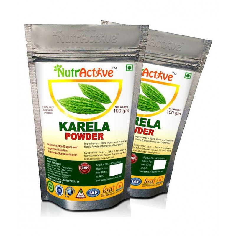 NutrActive Pure Karela Powder 200 gm