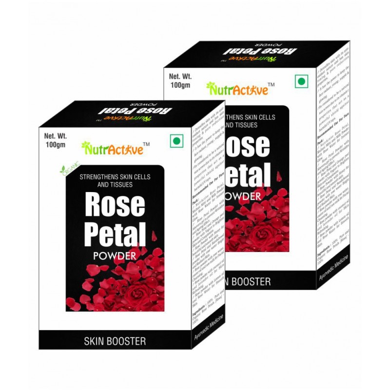 NutrActive Rose Petal Powder 100 gm Pack Of 2