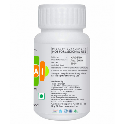 NutrActive Spirulina (120 veg capsules) Capsule 1000 mg Pack Of 2