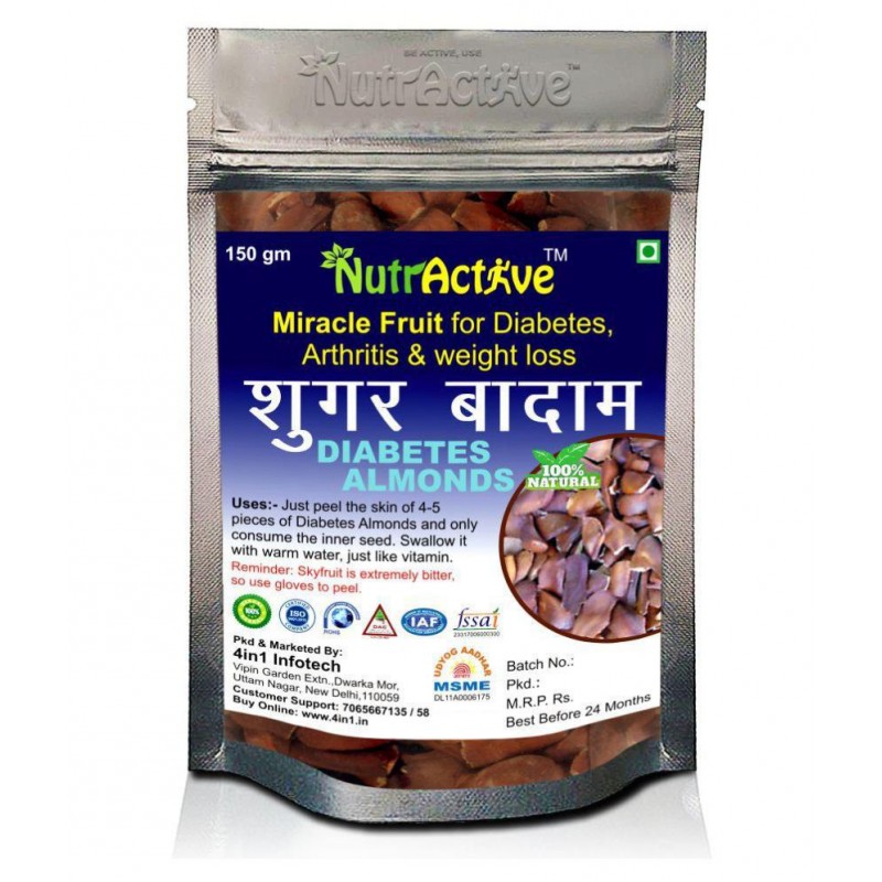 NutrActive Sugar Badam 150 gm