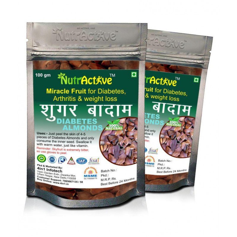 NutrActive Sugar Badam 200 gm