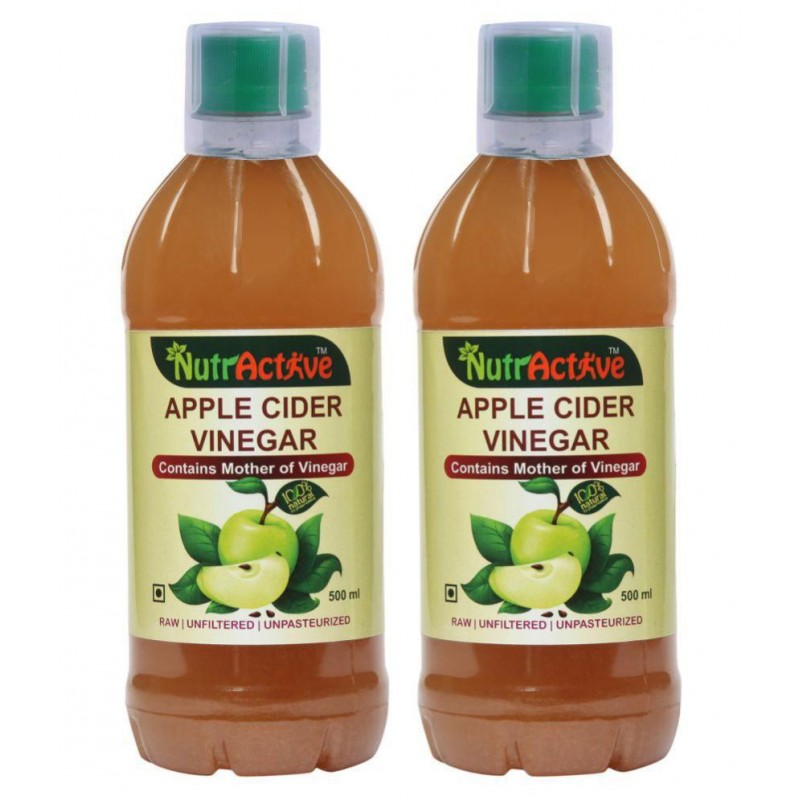 NutrActive Super Apple Cider Vinegar 1000 ml Unflavoured Pack of 2