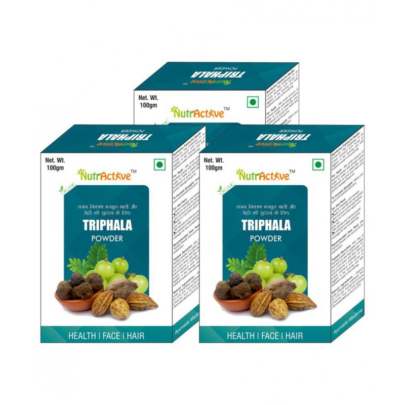 NutrActive triphala Powder 100 gm Pack of 3