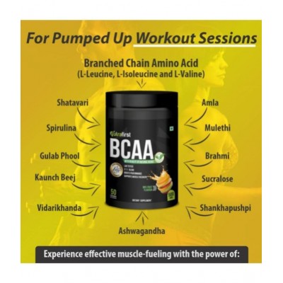 Nutrafirst BCAA workout proteins with Mixed Fruit Flavored 500 gm