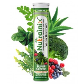 Nutrainix Super Greens, Wholefood Multivitamin for Immunity and Detox with 39+ Organic Certified Plant Superfoods and Antioxidant Supplements Energy Drink for All 20 no.s