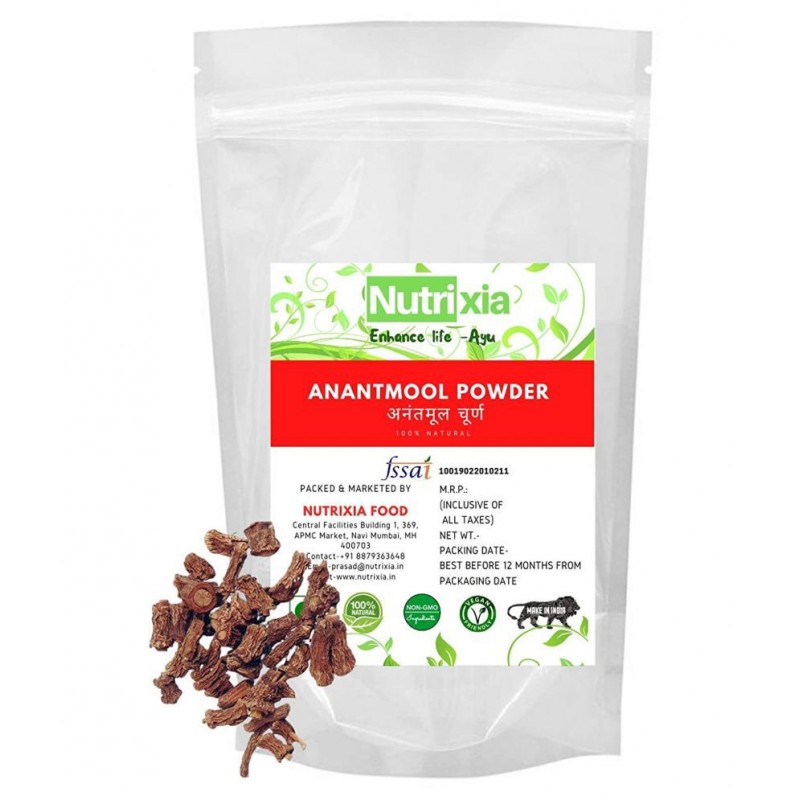 Nutrixia Food Anantmool Powder Hemidesmus indicus Powder 250 gm Pack Of 1