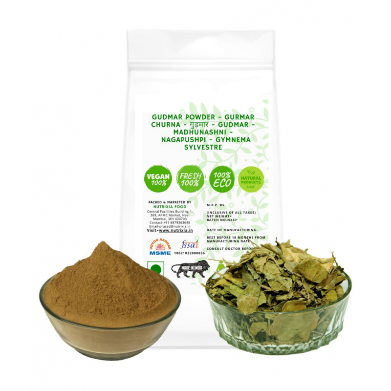 Nutrixia Food GUDMAR Powder - GURMAR Churna Powder 50 gm Pack Of 1