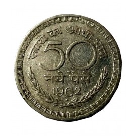 OLD  HALF RUPEE COIN YEAR 1962 FOR COLLECTION