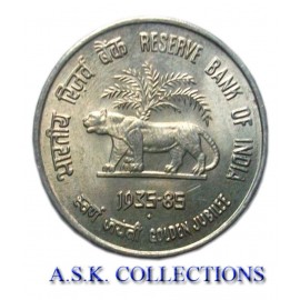 OLD 50 PAISE RESERVE BANK OF INDIA 1935-1985  COIN