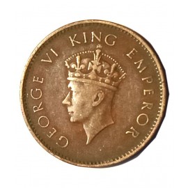 OLD RARE 1/12 ANNA GEORGE VI YEAR 1941 (BRONZE) COIN