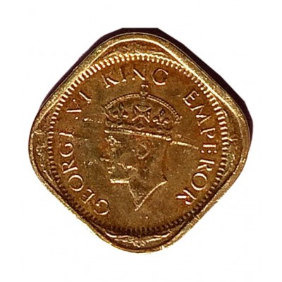 OLD RARE 1/2 ANNA COIN YEAR 1944 GEORGE VI KING EMPEROR