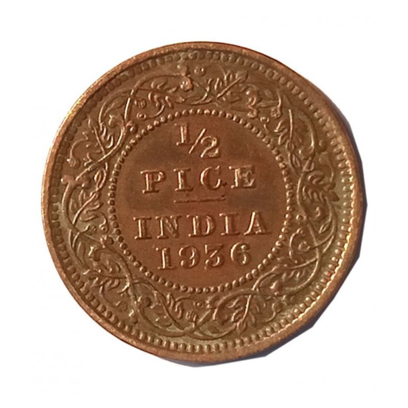 OLD RARE 1/2 PICE YEAR 1936 GEORGE V KING