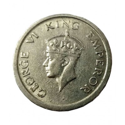 OLD RARE COPPER_NICKEL 1 RUPEE BIG COIN GEORGE VI KING EMPEROR