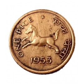 OLD RARE ONE PICE COIN YEAR 1953 (BRONZE)
