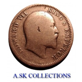 OLD RARE ONE QUARTER ANNA YEAR 1910 (BRONZE) COIN OLD RARE ONE QUARTER ANNA YEAR 1910 (BRONZE) COIN