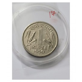OLD RARE ONE RUPEE BIG COIN YEAR 1950 OLD RARE ONE RUPEE BIG COIN YEAR 1950