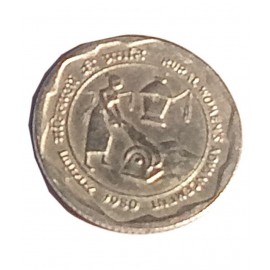 OLD SMALL 25 PAISE RURAL WOMEN COIN